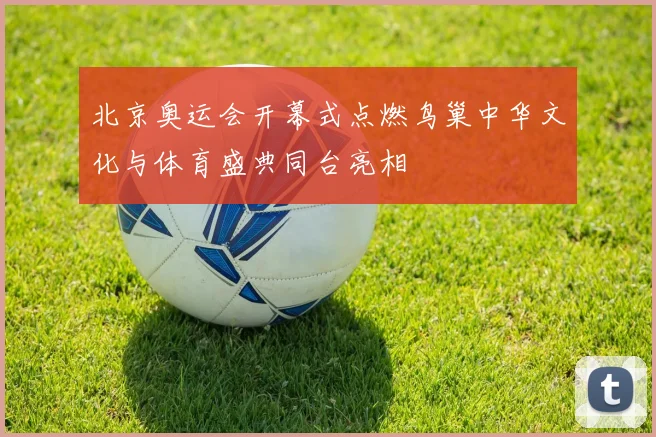 北京奥运会开幕式点燃鸟巢中华文化与体育盛典同台亮相